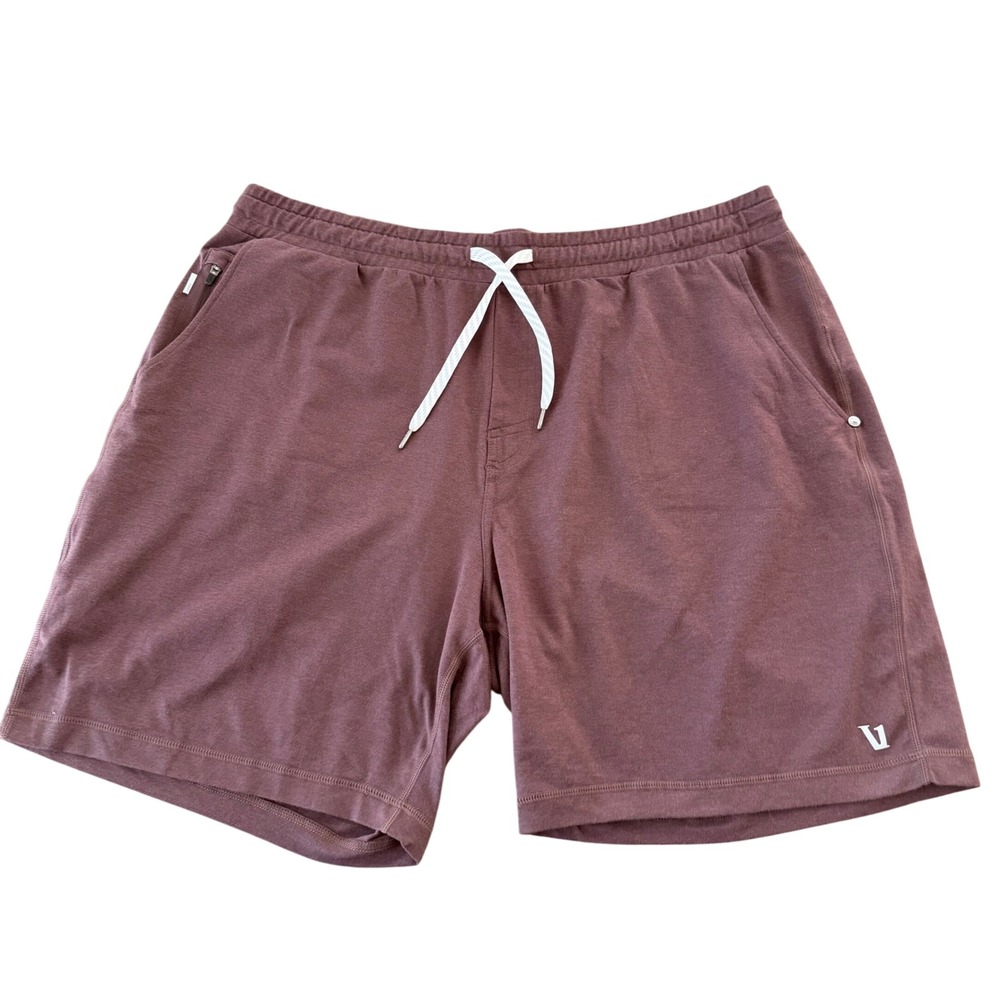 Vuori Kore Short XXL‎ dark red Heather Training Athletic Gym Shorts Cloudknit
